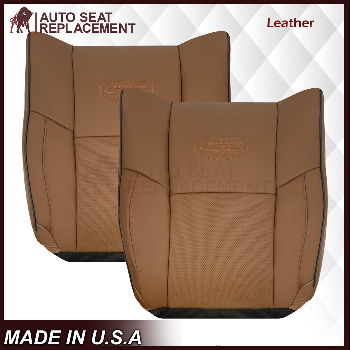 2010-2018 Dodge Ram 2500 Laramie Limited Long Horn Replacement Leather Seat Cover: Choose your pieces