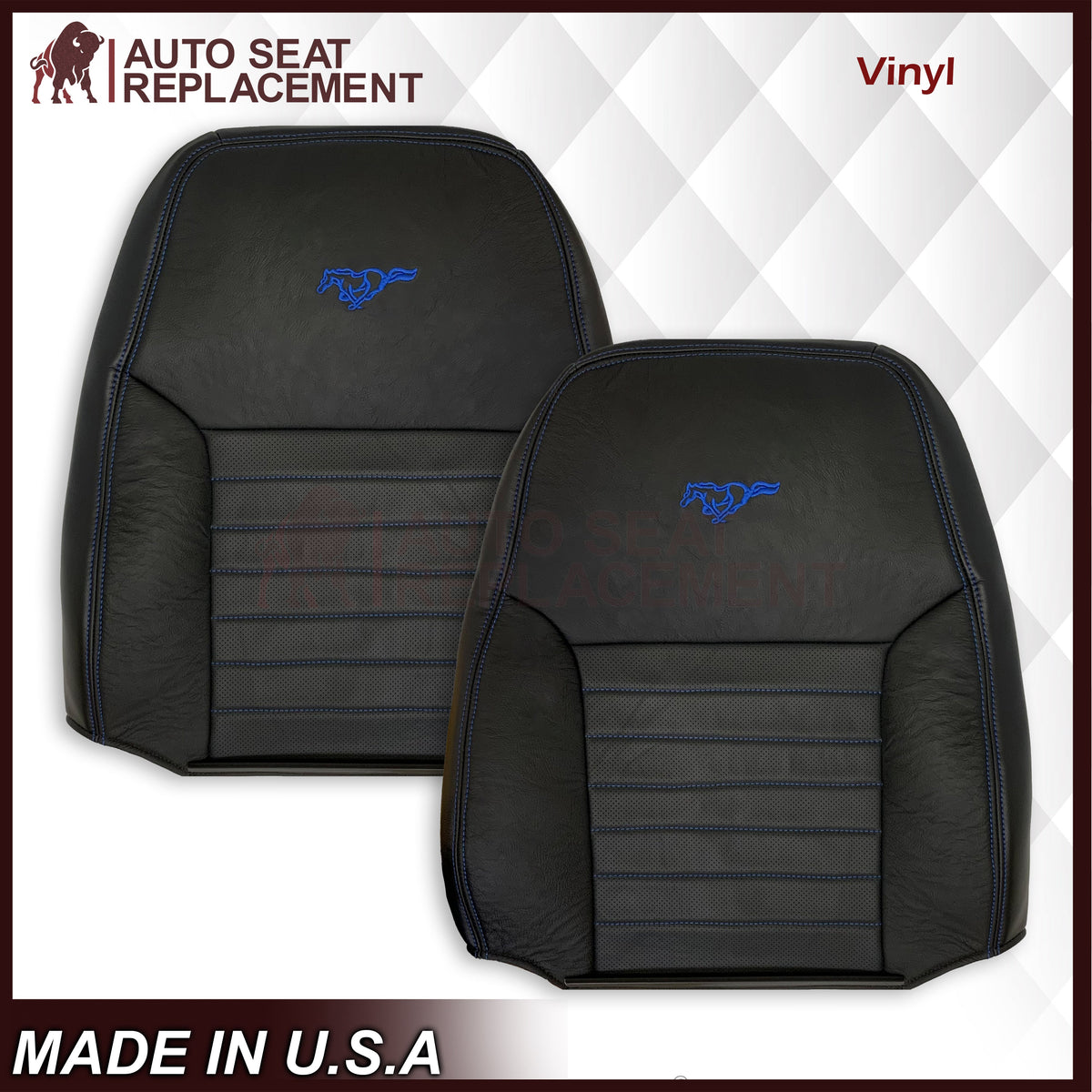 1999-2004 Ford Mustang GT Convertible: Design Your Mustang Seat Covers – Pick a Color, Add Your Logo