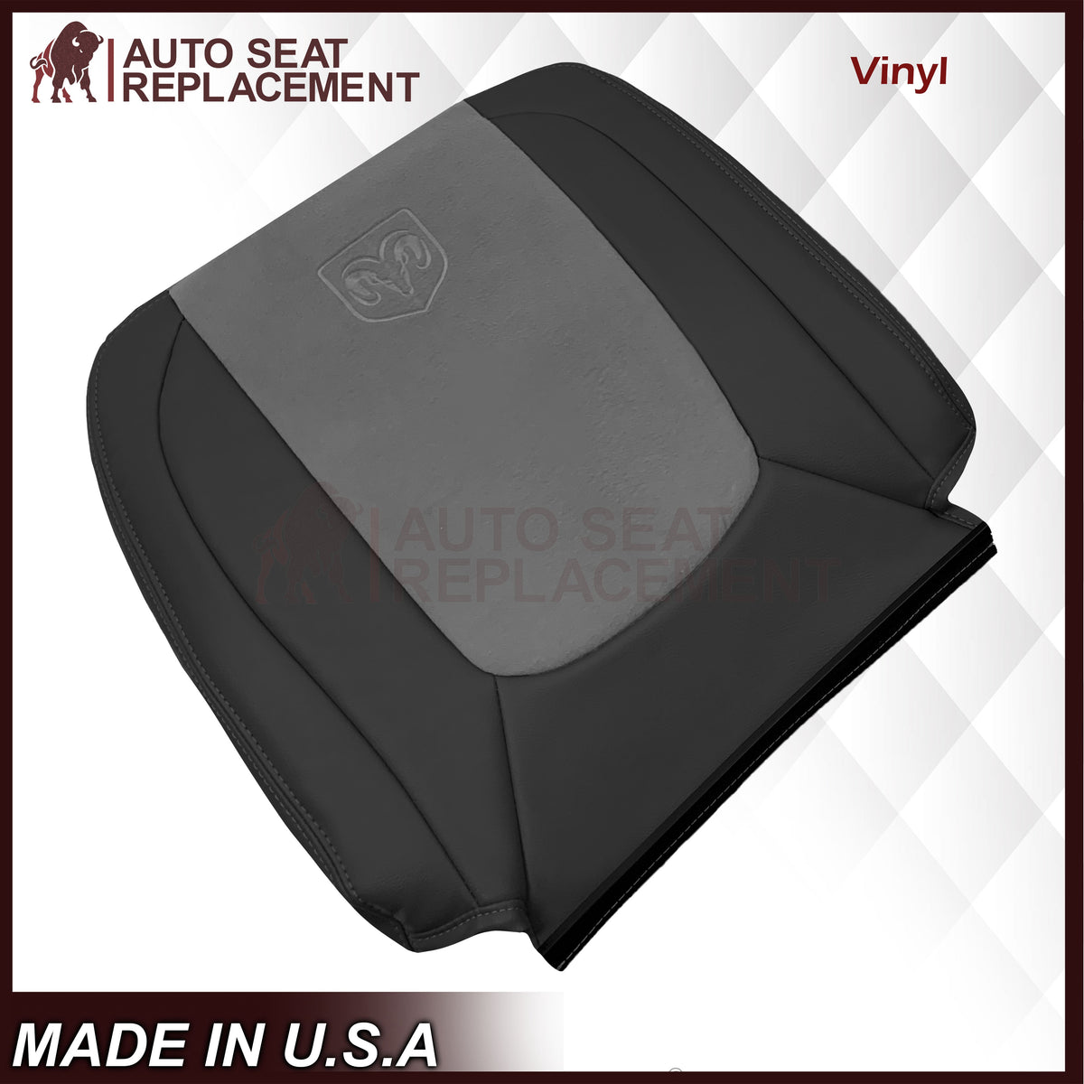 2004 2005 Dodge Ram 1500 2500 3500 Laramie Single Cab Work Truck Replacement Seat Covers In Dark Slate "Dark Gray"