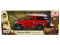Toyota FJ40 Land Cruiser Red with White Top (Rusted Version) "For Sale" Series 1/24 Diecast Model Car by Motormax  free shipping USA