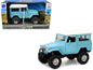 Toyota Land Cruiser FJ40 Light Blue with White Top "Xtreme Off-Road" Series 1/24 Diecast Model by New Ray  free shipping USA