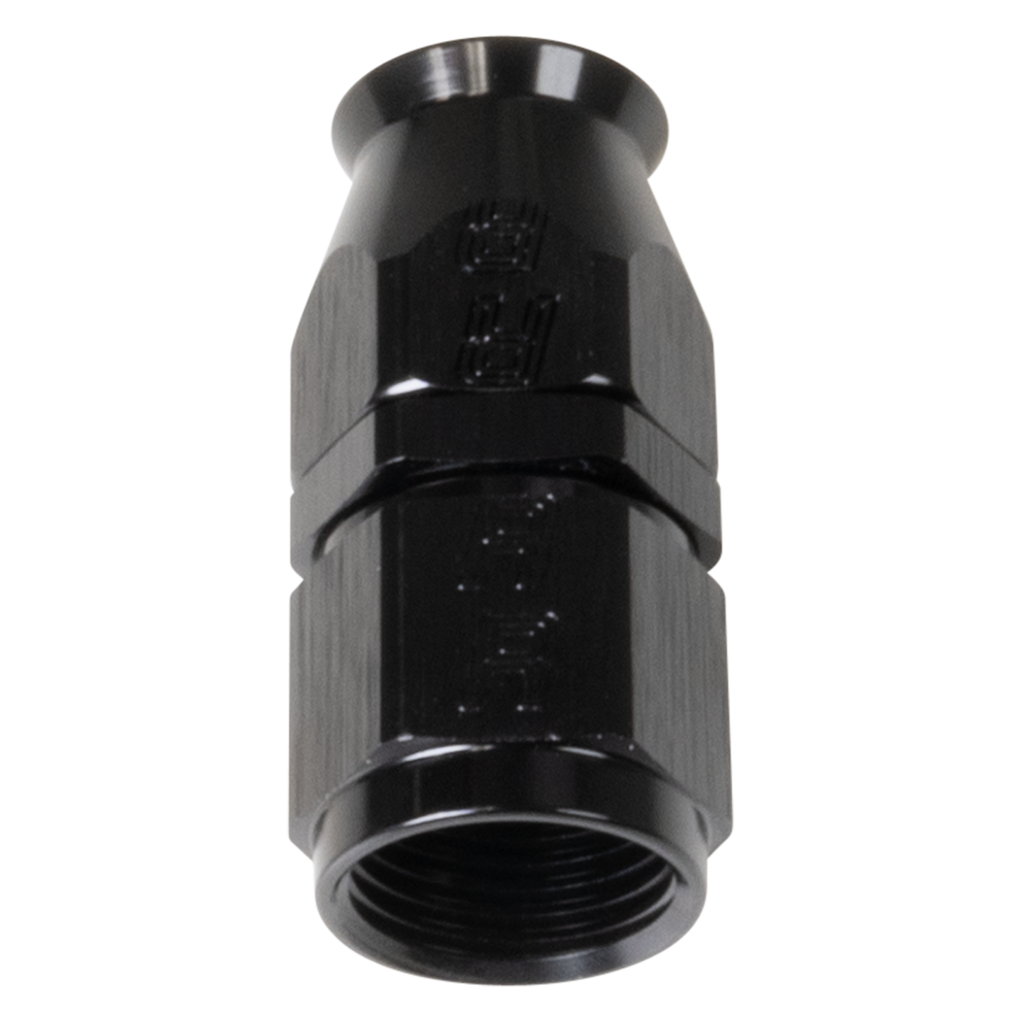 Black Straight -8 Pro PTFE Hose End