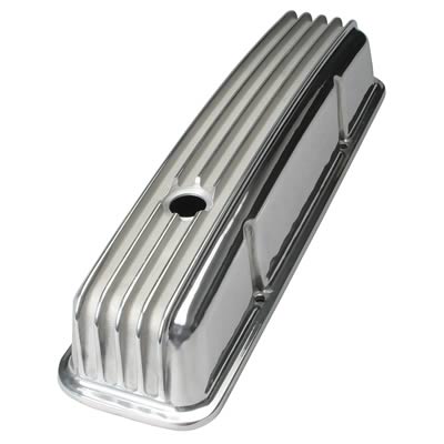 Trans-Dapt Performance Finned Aluminum Valve Covers - 6602