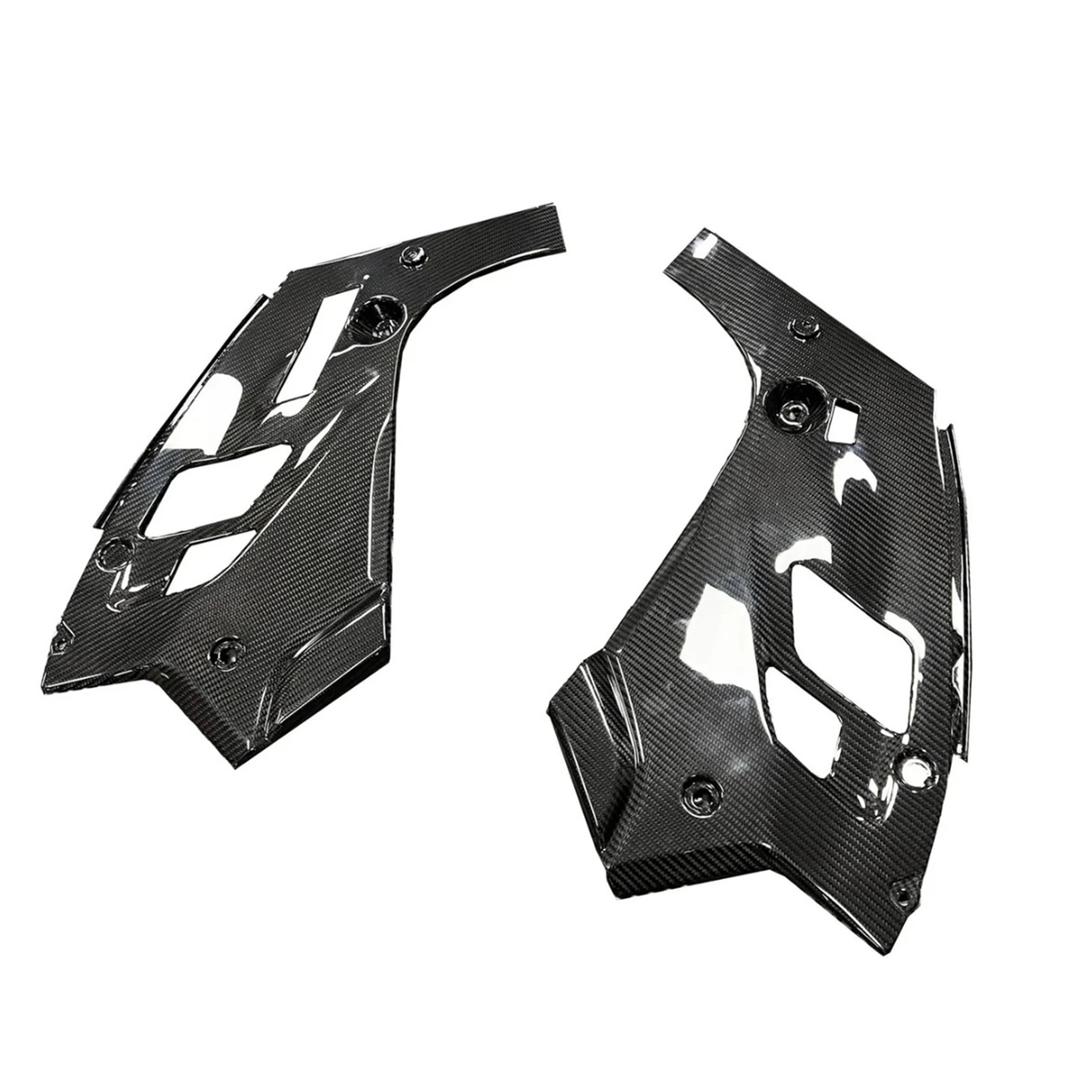 Dry Carbon Fiber Engine Bay Headlight Corner Covers for BMW F90 M5