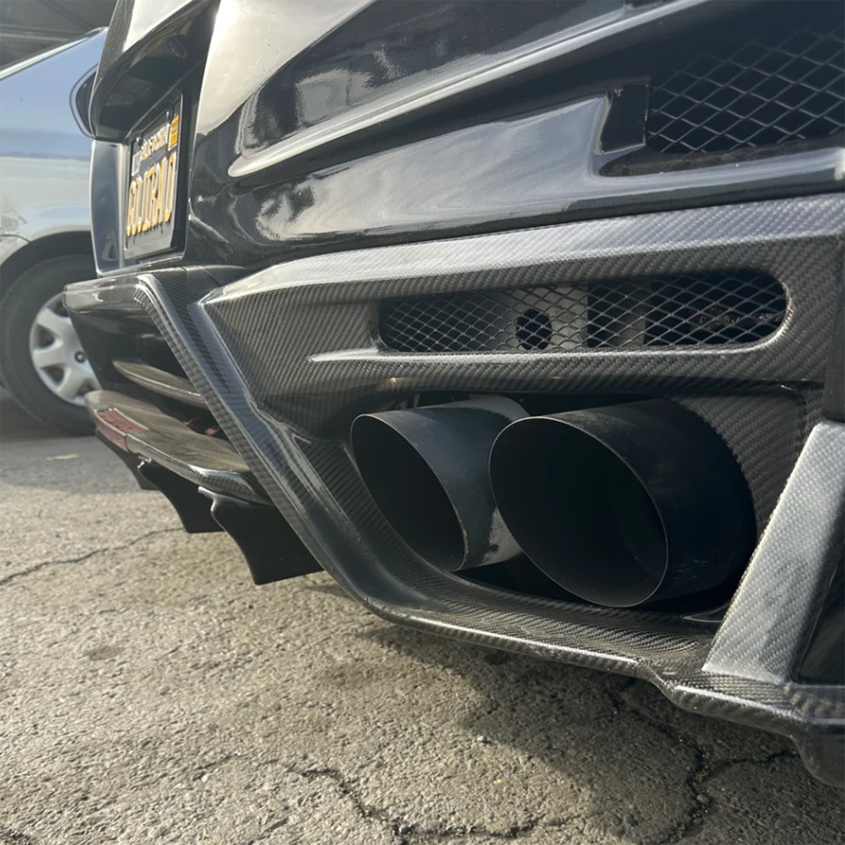 Carbon Fiber Front Grille Trim Cover for Nissan GT R R35
