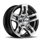 Ultra Wheel 052 Hangout Trailer Clearcoated Gloss Black with Diamond-Cut Face Wheels - 0525683U
