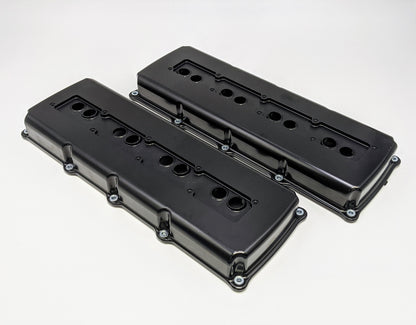 Granatelli Dodge HEMI Valve Cover Set Billet. 5.7 6.1 6.2 & 6.4 Black Anodized