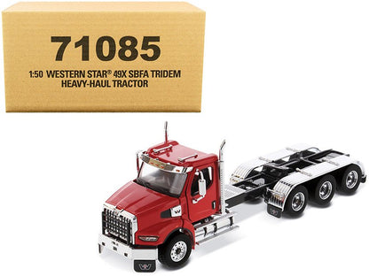 Western Star 49X SBFA Tridem Day Cab Heavy-Haul Truck Tractor Viper Red "Transport Series" 1/50 Diecast Model by Diecast Masters  free shipping USA