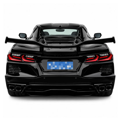 Z06 Style Carbon Fiber High Wing Rear Spoiler for Chevrolet Corvette C8 Stingray Z51