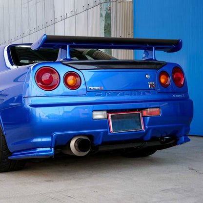 GTR Style Semi Carbon Fiber Rear Spoiler Wing for Nissan Skyline R34 GTR GTT GT